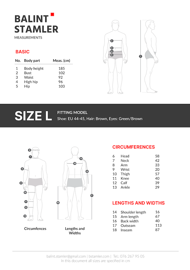 Balint Stamler Fitting Model Measurements